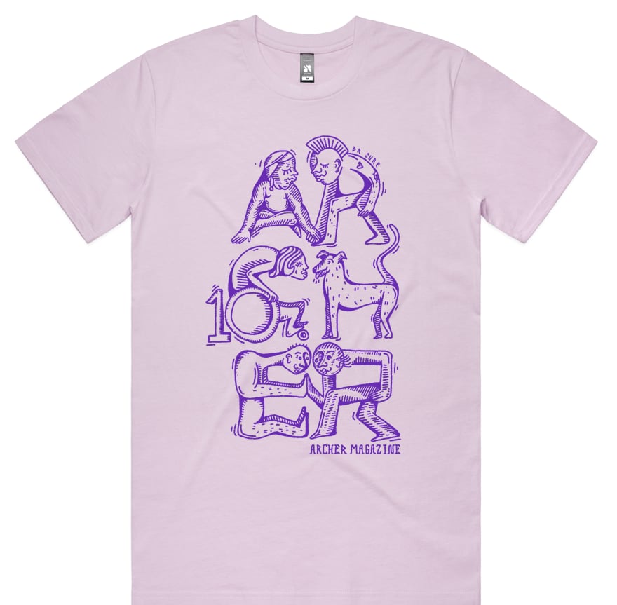 Image of ARCHER MAGAZINE 10 YEAR ANNIVERSARY T-SHIRT - LIMITED EDITION