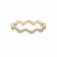Pave Wave Band Ring 