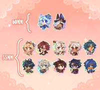 Image 2 of Solo Stickers I ✦ Genshin Impact