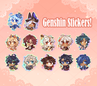 Image 1 of Solo Stickers I ✦ Genshin Impact