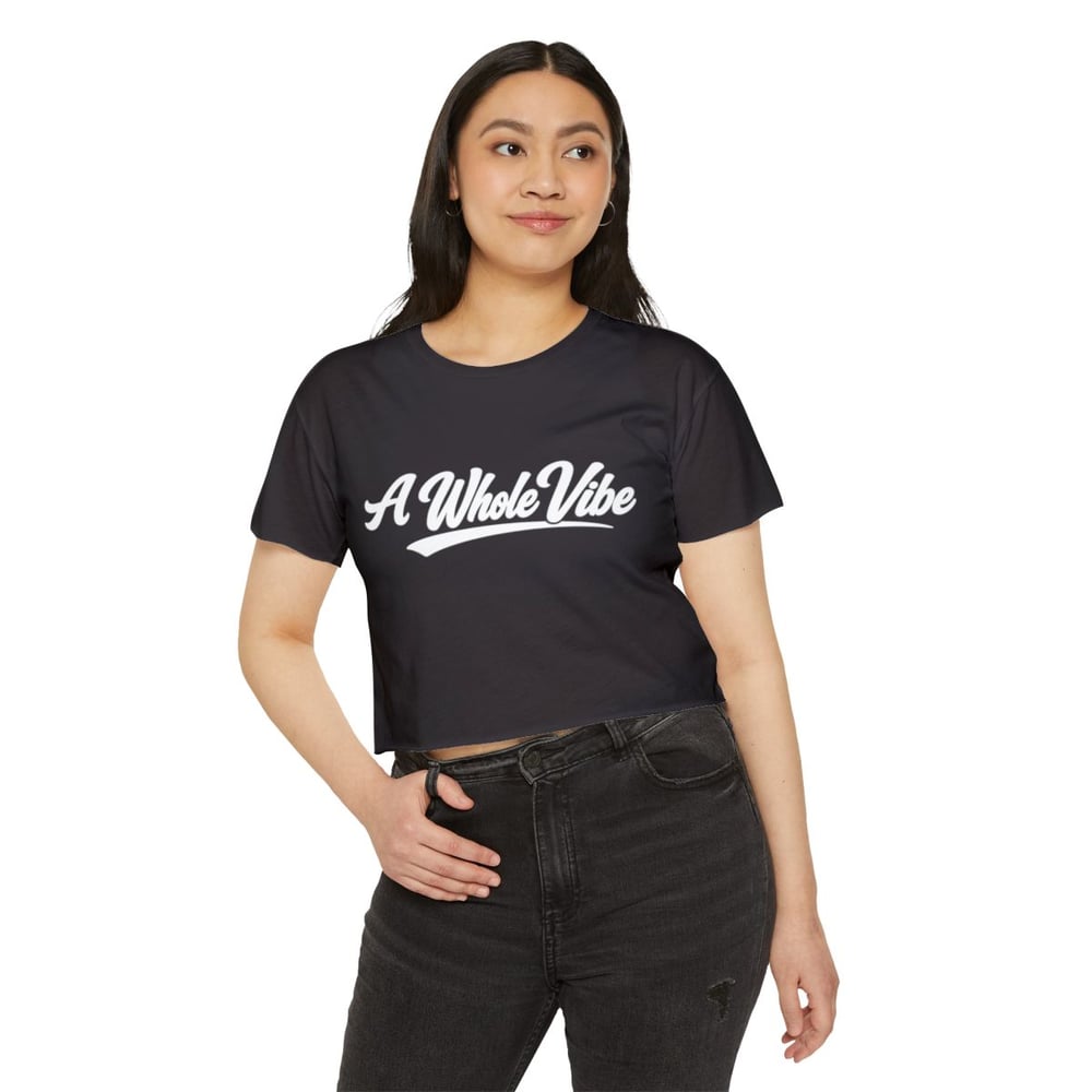Image of Crop Top — "A Whole Vibe" Festival Crop Top for Women-f238208c