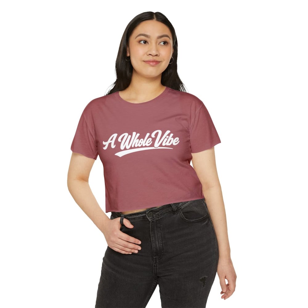 Image of Crop Top — "A Whole Vibe" Festival Crop Top for Women-f238208c