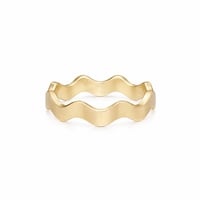 Image 1 of Wave Band Ring No.3