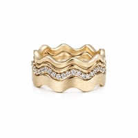 Image 2 of Wave Band Ring No.3