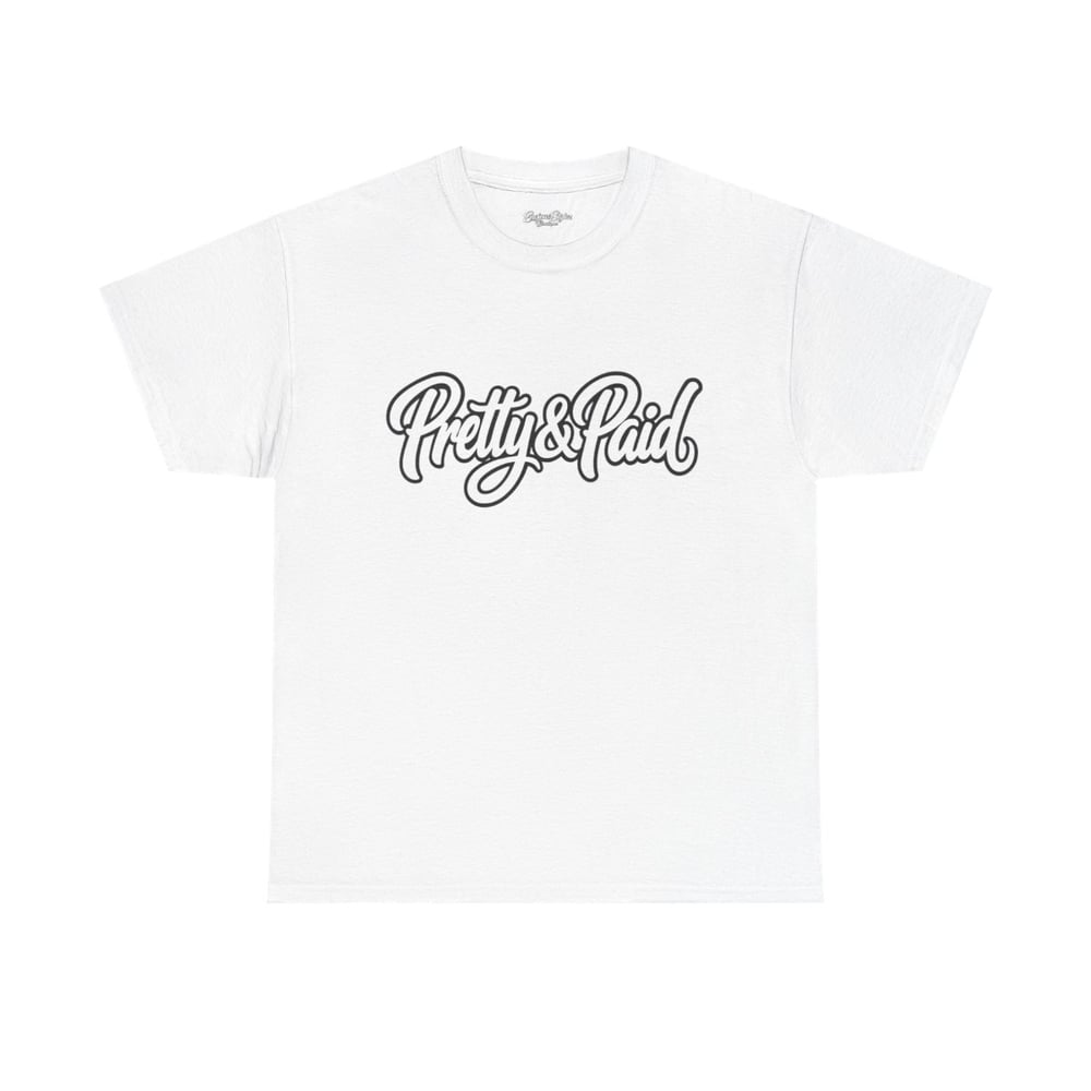 Image of Pretty & Paid Script Tee — 'Envious Stylez Boutique' Logo T-Shirt