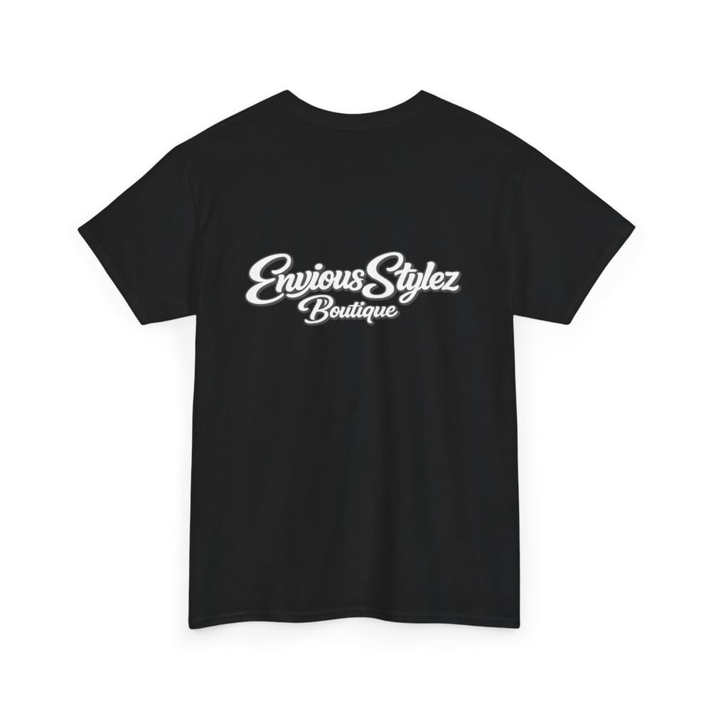 Image of Pretty & Paid Script Tee — 'Envious Stylez Boutique' Logo T-Shirt