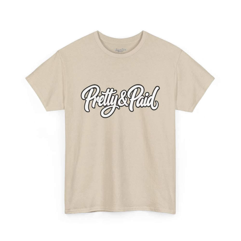 Image of Pretty & Paid Script Tee — 'Envious Stylez Boutique' Logo T-Shirt