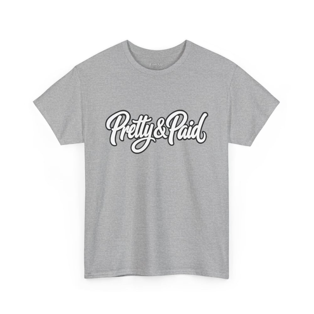 Image of Pretty & Paid Script Tee — 'Envious Stylez Boutique' Logo T-Shirt