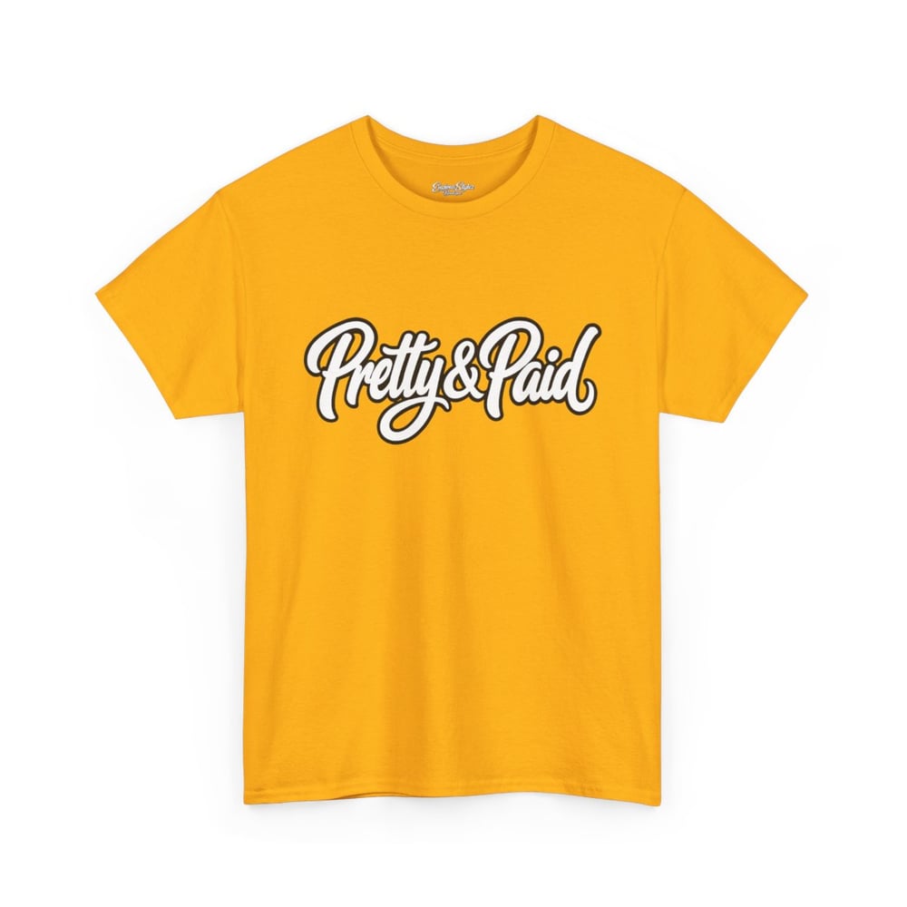 Image of Pretty & Paid Script Tee — 'Envious Stylez Boutique' Logo T-Shirt