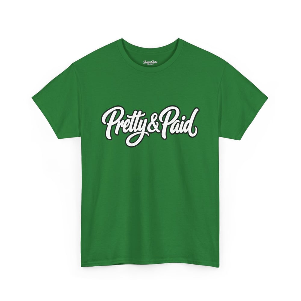 Image of Pretty & Paid Script Tee — 'Envious Stylez Boutique' Logo T-Shirt