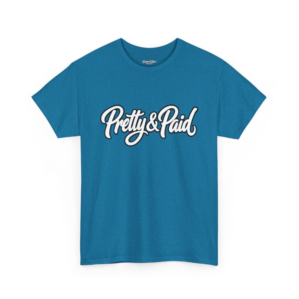 Image of Pretty & Paid Script Tee — 'Envious Stylez Boutique' Logo T-Shirt