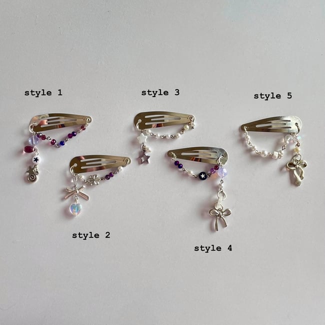 'rumors' hair clips