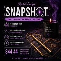 SNAPSHOT™️ - One Question Dowsing Rod Reading