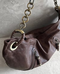 Image 2 of BALLY BROWN CRESCENT BAG
