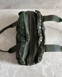 Image 6 of ITALIAN KHAKI STUD LEATHER BAG