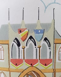 1970s Vintage ICI Wallpaper Rolls - Trumpton Childrens Cartoon MCM Kids - (Set of 3 Rolls) – detail view 5