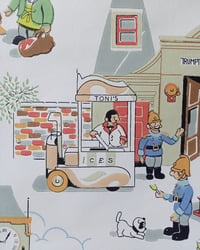1970s Vintage ICI Wallpaper Rolls - Trumpton Childrens Cartoon MCM Kids - (Set of 3 Rolls) – detail view 3