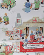 1970s Vintage ICI Wallpaper Rolls - Trumpton Childrens Cartoon MCM Kids - (Set of 3 Rolls) thumbnail 1