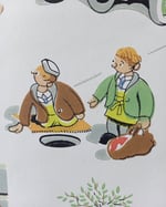 1970s Vintage ICI Wallpaper Rolls - Trumpton Childrens Cartoon MCM Kids - (Set of 3 Rolls) thumbnail 17