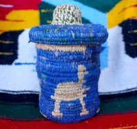 Image 4 of Owl and turtle hand woven basket