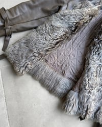 Image 5 of TAUPE MOUTON LEATHER JACKET