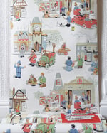 1970s Vintage ICI Wallpaper Rolls - Trumpton Childrens Cartoon MCM Kids - (Set of 3 Rolls) thumbnail 20