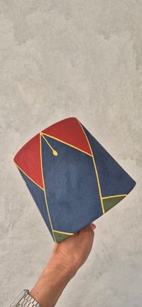 Image 1 of Handpainted lampshade 14-18Wx16Hcm