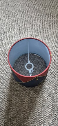 Image 3 of Handpainted lampshade 14-18Wx16Hcm