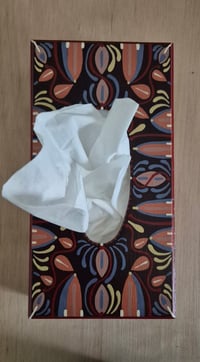 Image 3 of Handpainted tissue box cover 12.5Dx24Lx5.5Hcm