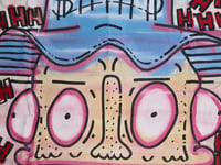 Image 3 of A3 Giclée Art Print — RUBY RAVE RAGE ON — collaboration with Zeb and Marc Craig