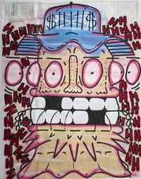 Image 1 of RUBY RAVE RAGE ON — original artwork — collaboration with Zeb and Marc Craig