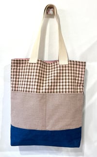 Image 2 of Bolso vichy colores rosa-verde oliva 