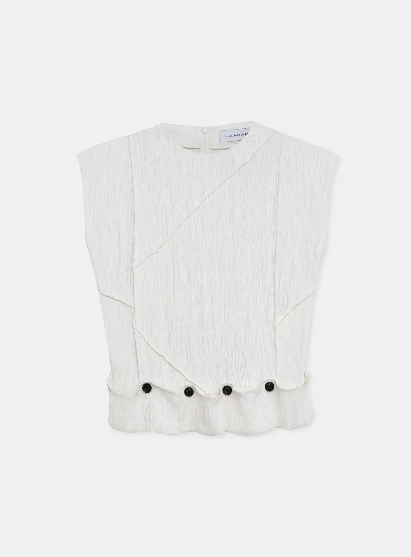 Image of LAAGAM PARADISE ZANIA ECRU TOP