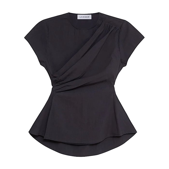Image of LAAGAM RAVEN ASYMMETRIC BLOUSE