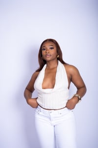 Image 1 of Top BLOSSOM écru