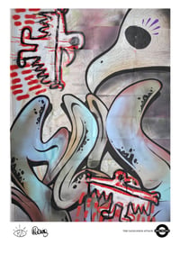Image 1 of A3 Giclée Art Print — THE CADIR BIRDS ATTACK — collaboration with RA and Marc Craig