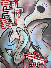 Image 1 of THE CADIR BIRDS ATTACK — original artwork — collaboration with RA and Marc Craig