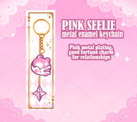 Pink Seelie metal keychain ✦ Genshin Impact