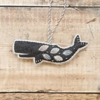 Image 1 of Charcoal Whale Decoration
