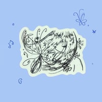 Image 1 of rutile blue temporary tattoo