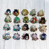 Elemental Terrariums (Genshin Impact Glow in the Dark Pins)