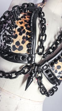 Image 8 of Leopard Rockstar Bra - Black