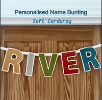 Image 2 of Corduroy letter bunting 