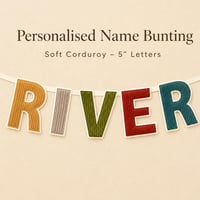 Image 1 of Corduroy letter bunting 