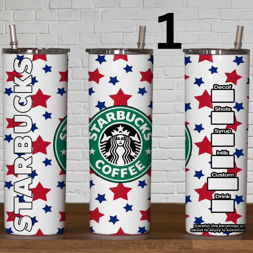 Image of Choice of 20 Starbucks 20oz Skinny Tumbler Wraps