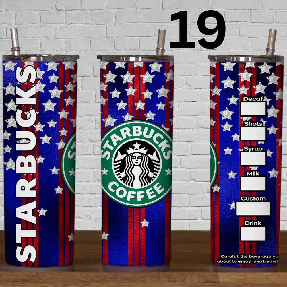 Image of Choice of 20 Starbucks 20oz Skinny Tumbler Wraps