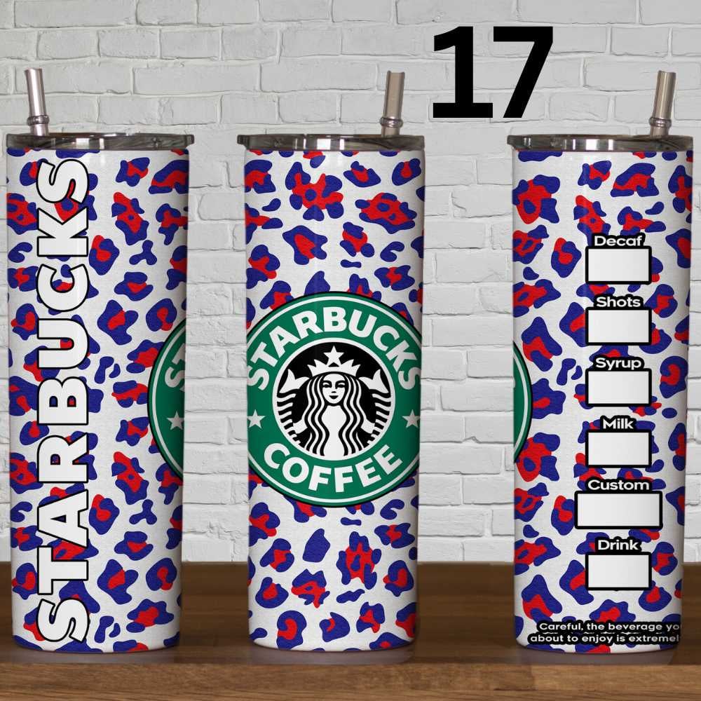 Image of Choice of 20 Starbucks 20oz Skinny Tumbler Wraps