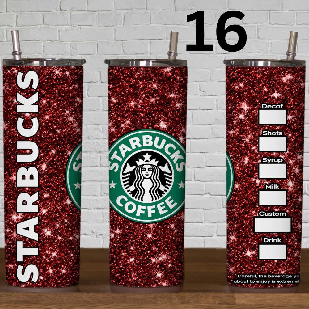 Image of Choice of 20 Starbucks 20oz Skinny Tumbler Wraps