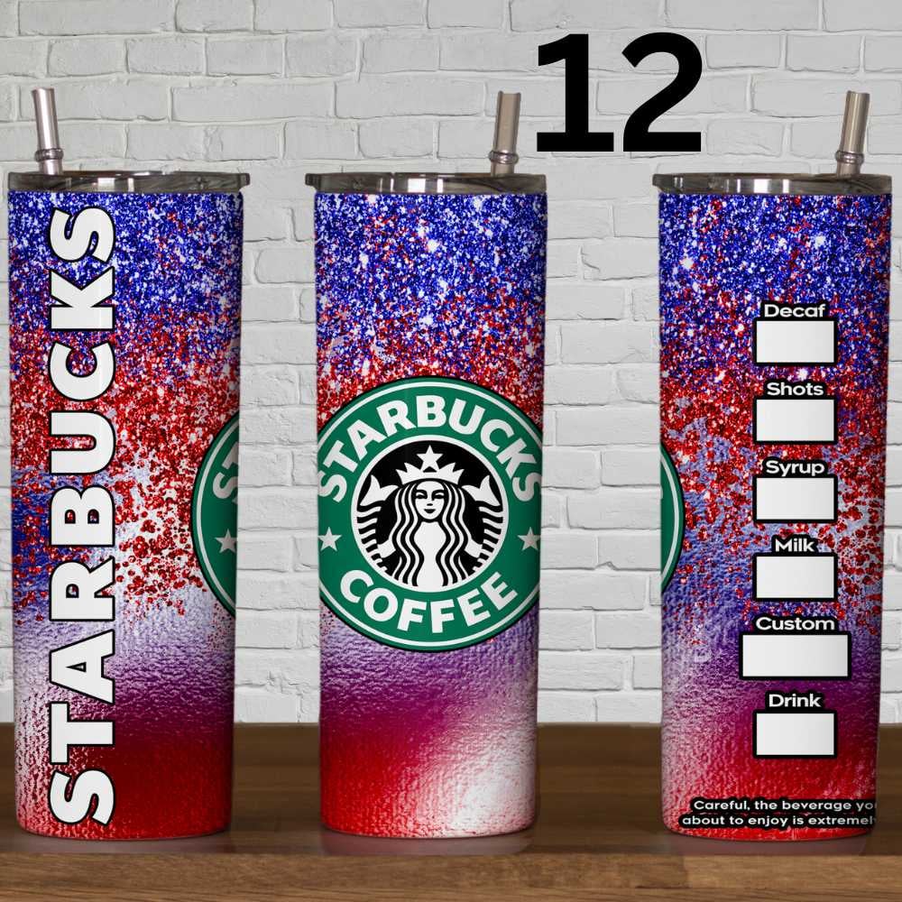 Image of Choice of 20 Starbucks 20oz Skinny Tumbler Wraps