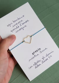 Image 1 of IDEA REGALO PER MAESTRA, braccialetto CUORE